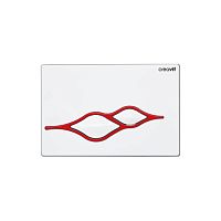 Creavit GP1001.01 Ufo Кнопка для инсталляции, белый/красный