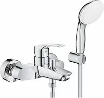Grohe 33302003 Eurosmart Смеситель для ванны, с душевым гарнитуром, хром