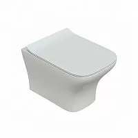 Sole QUADRO11SC1 Quadro Унитаз подвесной с крышкой Soft-close, 34х49 см, белый