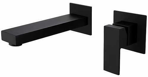 Смеситель ABBER Daheim AF8212B для раковины скрытого монтажа, черный матовый