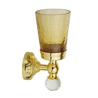 Migliore ML.CRS-60.202.DO CRISTALIA Cтакан настенный, стекло,золото,SWAROVSKI