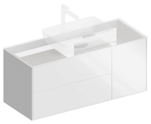 KERAMA MARAZZI PLAZA MODERN PLB.M.120.3\WHT.V Тумба купить  в интернет-магазине Сквирел