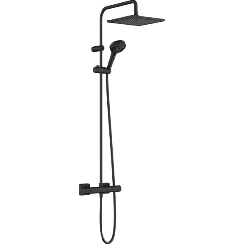 Hansgrohe 26427670 Vernis Shape Душевая система 240 1jet с термостатом, матовый черный Hansgrohe 26427670 Vernis Shape Душевая система 240 1jet с термостатом, матовый черный