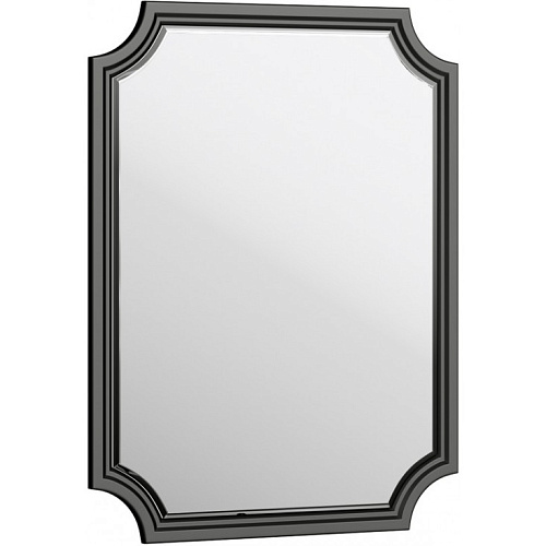 Aqwella LAD0207BLK LaDonna Зеркало подвесное 72х95 см, черное купить  в интернет-магазине Сквирел
