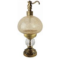 Migliore ML.CRS-60.247.BR CRISTALIA Дозатор жидкого мыла настольный, стекло,бронза,SWAROVSKI