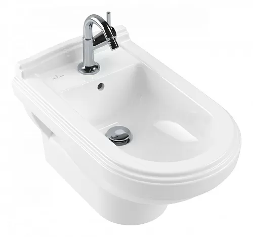 Villeroy & Boch 7441B0R2 Hommage Биде подвесное 37х60 см, ярко-белый (Star White) CeramicPlus