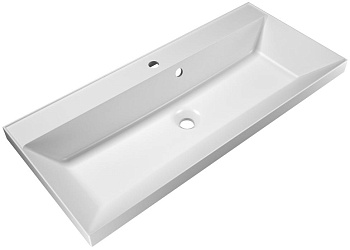 BelBagno BB1000/450-LV-MR-AST Раковина из литьевого мрамора 100х45 см, белая