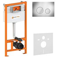 KKPol SET/M500/112/K Premium Комплект инсталляции с клавишей M11, хром