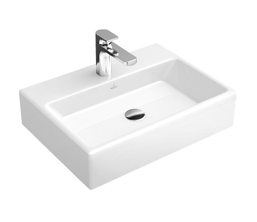 Villeroy & Boch 513561R1 Memento Раковина на столешницу 60х42 см, альпийский белый CeramicPlus