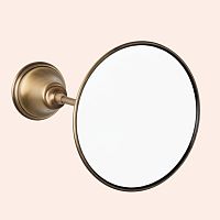 TW Harmony TWHA025br 025, подвесное зеркало косметическое увеличительное круглое диам.14см, цвет держателя: бронза,