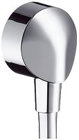 Hansgrohe 27458000 Шланговое подключение FixFit E с клапаном обратного тока, хром