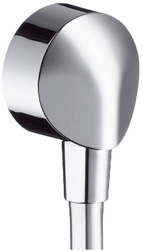 Hansgrohe 27458000 Шланговое подключение FixFit E с клапаном обратного тока, хром Hansgrohe 27458000 Шланговое подключение FixFit E с клапаном обратного тока, хром