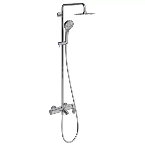 Villeroy & Boch TVS1082000561 Embrace Plus Душевая стойка для ванны и душа, верхний душ 300 мм, ручной душ 3 режима, хромированный