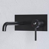 RGW 51140545-04 Shower Panels SP-45-11B Смеситель встраиваемый с изливом, черный RGW 51140545-04 Shower Panels SP-45-11B Смеситель встраиваемый с изливом, черный