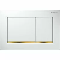 Geberit 115.080.KK.1 OMEGA30 Смывная клавиша, белый/золото