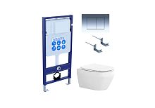 Aquatek SET Лея-010 4 в 1 Комплект: рама Standard INS-0000012 + крепеж KKI-0000002 + кнопка KDI-0000010 + унитаз AQ1199-00 с крышкой-сиденьем Soft-close, белый Aquatek SET Лея-010 4 в 1 Комплект: рама Standard INS-0000012 + крепеж KKI-0000002 + кнопка KDI-0000010 + унитаз AQ1199-00 с крышкой-сиденьем Soft-close, белый
