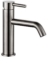 Aquame AQM6210GM Siena Смеситель для раковины, гладкий, Gun metal (металл)