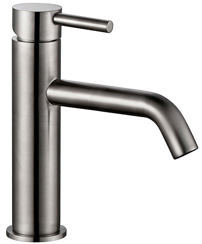 Aquame AQM6210GM Siena Смеситель для раковины, гладкий, Gun metal (металл)