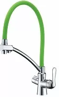 Lemark LM3070C-Green Comfort Смеситель для кухни, с подключением к фильтру с питьевой водой, хром/зеленый