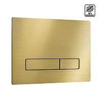 KKPol 350/PSM/007-00-00 Vitrum Metal Slim Смывная клавиша, золото брашированное 