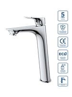 BelBagno Marino MARINO-LMC-CRM-W0 Смеситель для накладной раковины