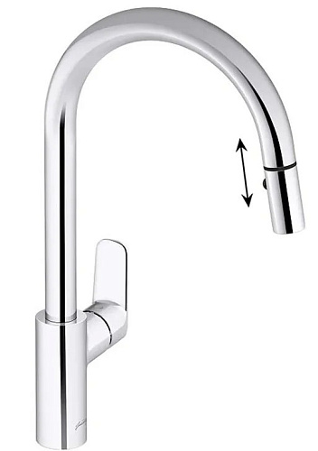 Jacob Delafon JULY+ E35687-4-CP Смеситель для кухни