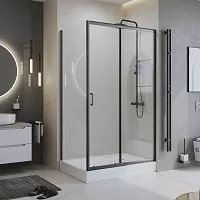 BelBagno UNO-195 UNO-195-AH-1-120/80-C-NERO Душевой уголок