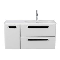 Cezares ECO-CER-N ECO-CER-N-1000-2C-1A-SO-BL-R Тумба под раковину подвесная купить  в интернет-магазине Сквирел
