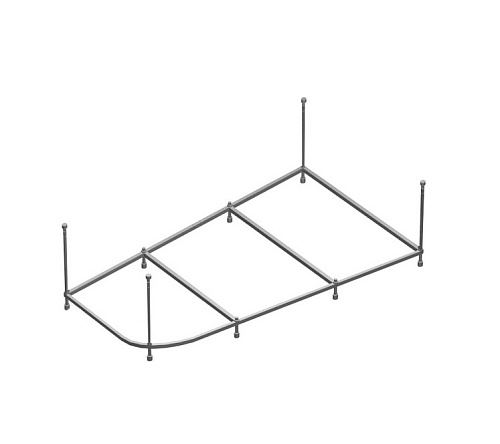 Riho 2YNDL1017 Delta Каркас для ванны 150х80 см L усиленный, серый