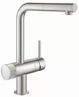 Grohe 31721DC0 Blue Pure Minta Смеситель для мойки, с функцией очистки водопроводной воды, суперсталь