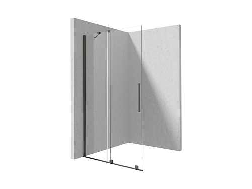 Deante KTJ_D32R Prizma Душевое ограждение раздвижное 120х195 см WALK-IN, Titanium (титан)