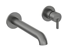 Deante BQS_D54L Silia Смеситель для раковины настенный, с внутренней частью, Titanium (титан)