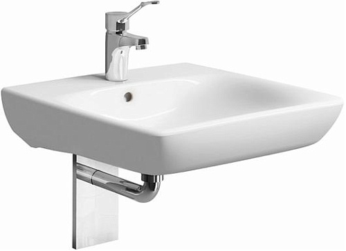 Geberit 258555000 Renova Comfort Раковина с отверстием под смеситель 55 см, белая