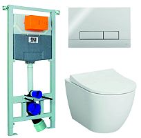 OLI Промо комплект №48 Сет инсталляция+унитаз+клавиша+сидение