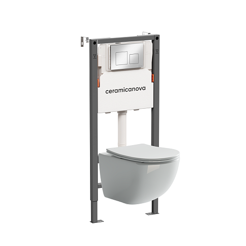 Ceramica Nova  CN3009_121002CH Комплект: Унитаз, Инсталляция, Кнопка смыва