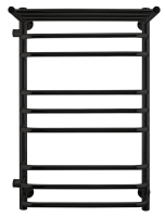 INDIGO LBCW80-50PBRL-б/п-60 Водяной полотенцесушитель с полочкой, черный