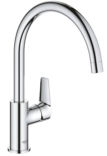 Grohe 31367001 BauEdge Смеситель для мойки, однорычажный, DN 15, хром