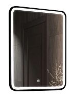 Comforty 00-00005256 Нобилис Зеркало с подсветкой 60х80 см, бесконтактный сенсор, черный