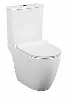 Vitra 9830B003-7204 Sento Rim-ex open back Унитаз-компакт напольный 38х65 см с тонким сиденьем микролифт, белый