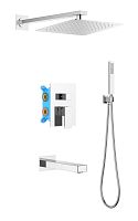 Aquatek AQ1673CR Либра Душевой комплект Set 4 в 1, хром