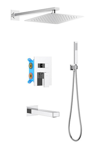 Aquatek AQ1673CR Либра Душевой комплект Set 4 в 1, хром