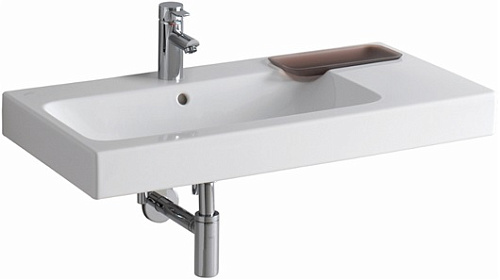 Geberit 124190000 iCon Раковина подвесная, декор справа 90х48 см, белая