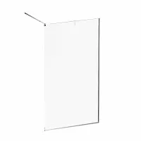 AM.PM W84WI-110-F1-MTE Func, Душевая перегородка 110x200 см, стекло прозрачное + покрытие, профиль матовый хром