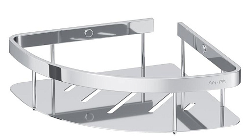 AM.PM A7454100 Sense L, Полка для душа угловая, хром купить в интернет-магазине Сквирел