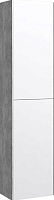 Aqwella MOB0535W 5 stars Mobi Шкаф-пенал 36 см бетон светлый, белый купить  в интернет-магазине Сквирел