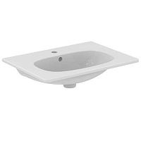 Ideal Standard T3510V1 Tesi Vanity Раковина накладная-соло 60х45 см, с отверстием под смеситель, Silk White (белый матовый)