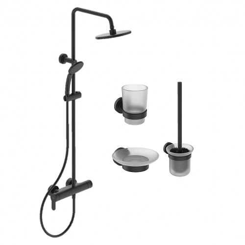 Ideal Standard BL750S2 Cerafine O Душевая система с аксессуарами, черный шелк