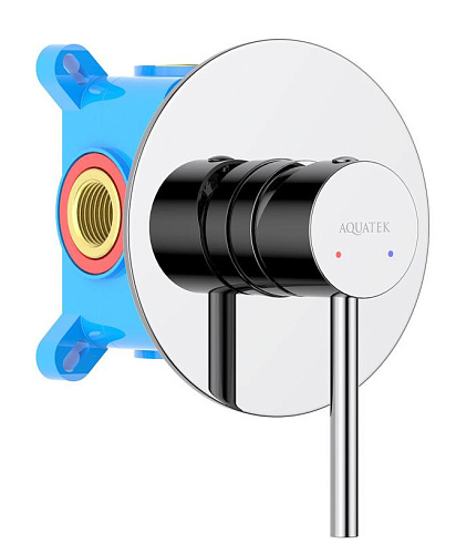 Aquatek AQ1366CR Европа Смеситель для душа (внешняя и скрытая часть), хром