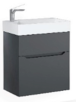 Jorno Folk.01.55/P/A/JR Folk Тумба под раковину, подвесная 55х32 см, антрацит