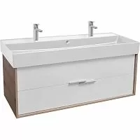 Jacob Delafon EB1669-E75-J5 Vivienne Тумба для раковины 120х45 см, дуб давос натуральный/белый блестящий купить  в интернет-магазине Сквирел